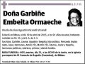 EMBEITA ORMAECHE,GARBIÑE
