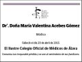 ACEBES GOMEZ,MARIA VALENTINA