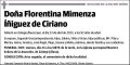 MIMENZA IÑIGUEZ DE CIRIANO,FLORENTINA