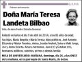 LANDETA BILBAO,MARIA TERESA