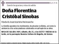 CRISTOBAL SINOBAS,FLORENTINA