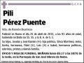 PEREZ PUENTE,PILI