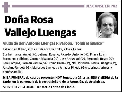 VALLEJO LUENGAS,ROSA