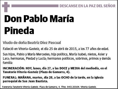 MARIA PINEDA,PABLO