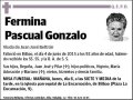 PASCUAL GONZALO,FERMINA