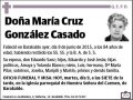 GONZALEZ CASADO,MARIA CRUZ