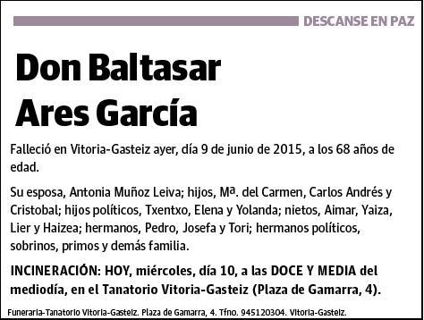 ARES GARCIA,BALTASAR