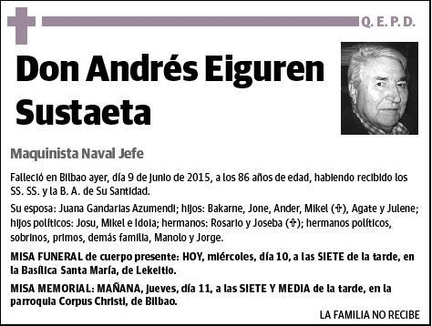 EIGUREN SUSTAETA,ANDRES