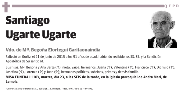 SANTIAGO UGARTE UGARTE