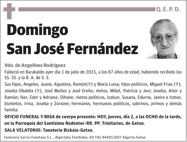 Domingo San José Fernández