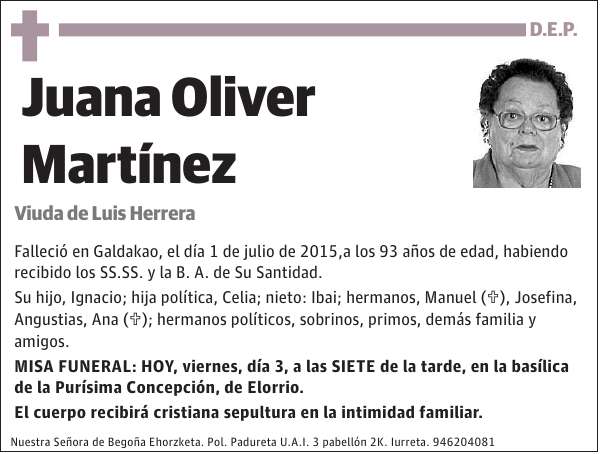 Juana Oliver Martínez