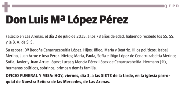 Luis Mª López Pérez