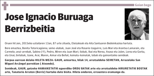 Jose Ignacio Buruaga Berrizbeitia