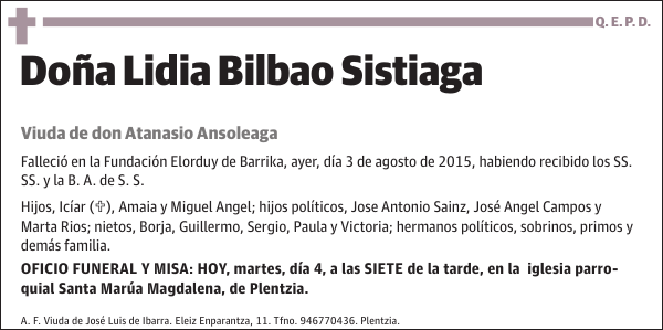 Lidia Bilbao Sistiaga