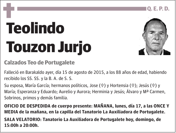 Teolindo Touzon Jurjo