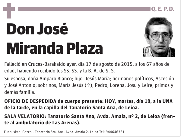 José Miranda Plaza