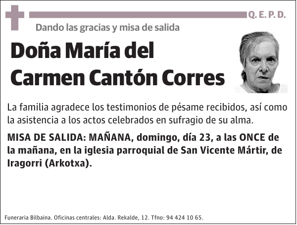 María del Carmen Cantón Corres