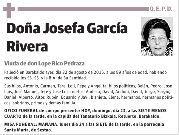 Josefa García Rivera