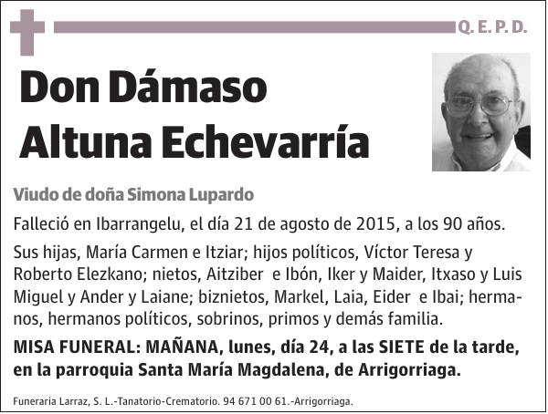Dámaso Altuna Echevarría