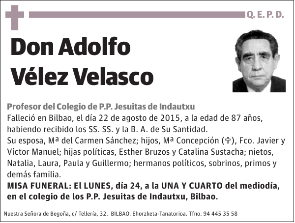 Adolfo Vélez Velasco