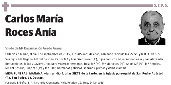 Carlos María Roces Anía