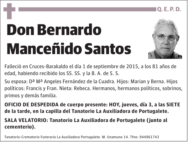 Bernardo Manceñido Santos