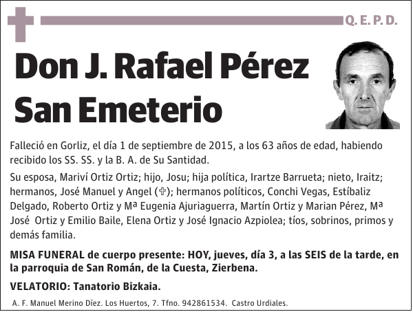 J. Rafael Pérez San Emeterio