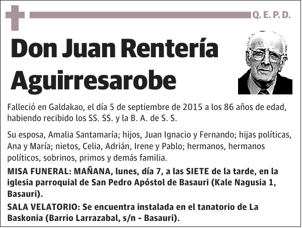 Juan Rentería Aguirresarobe