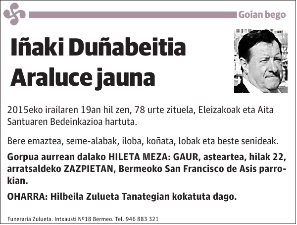 Iñaki Duñabeitia Araluce