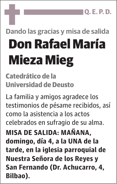 Rafael María Mieza Mieg