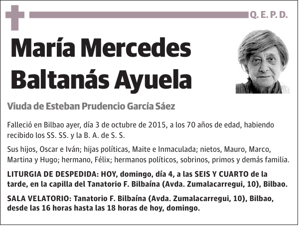 María Mercedes Baltanás Ayuela