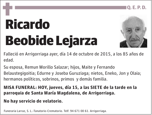 Ricardo Beobide Lejarza