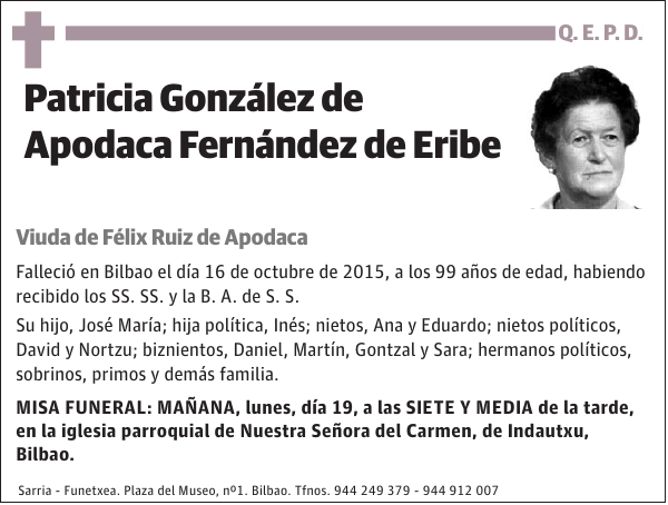Patricia González de Apodaca Fernández de Eribe