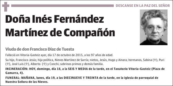 Inés Fernández Martínez de Compañón
