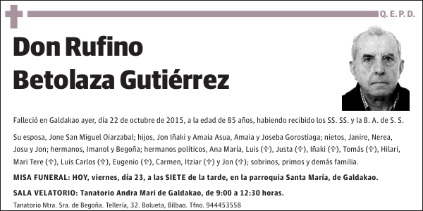Rufino Betolaza Gutiérrez
