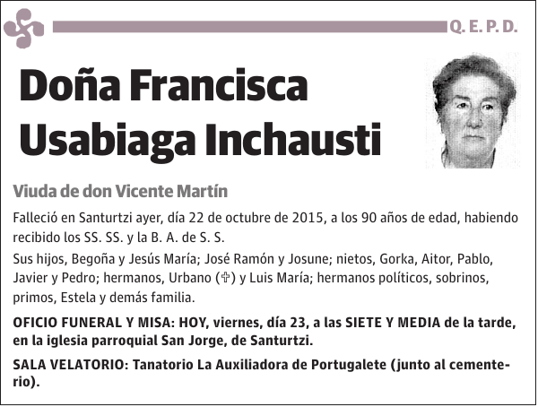 Francisca Usabiaga Inchausti