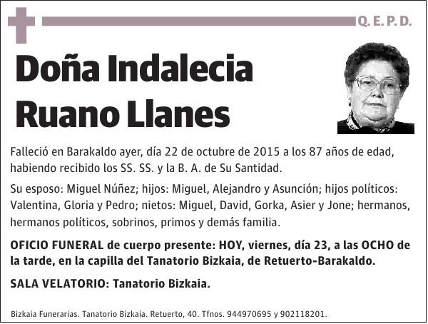 Indalecia Ruano Llanes