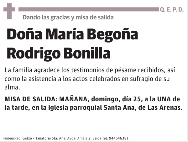María Begoña Rodrigo Bonilla