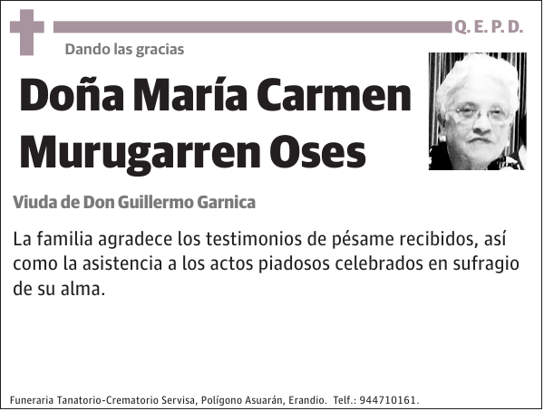 María Carmen Murugarren Oses