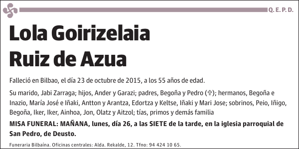 Lola Goirizelaia Ruiz de Azua