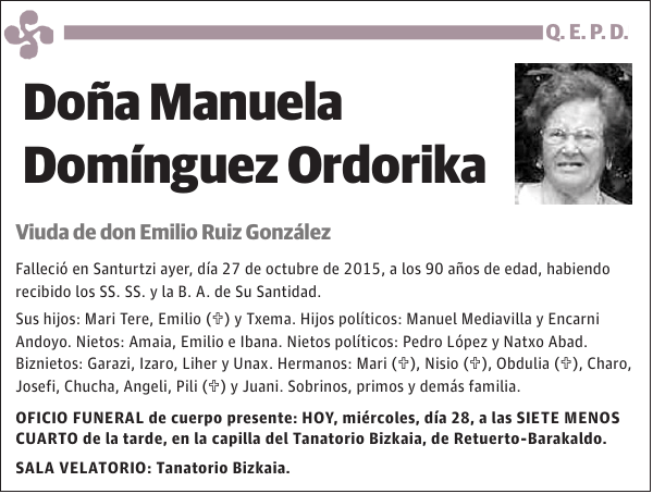 Manuela Domínguez Ordorika