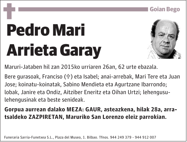 Pedro Mari Arrieta Garay