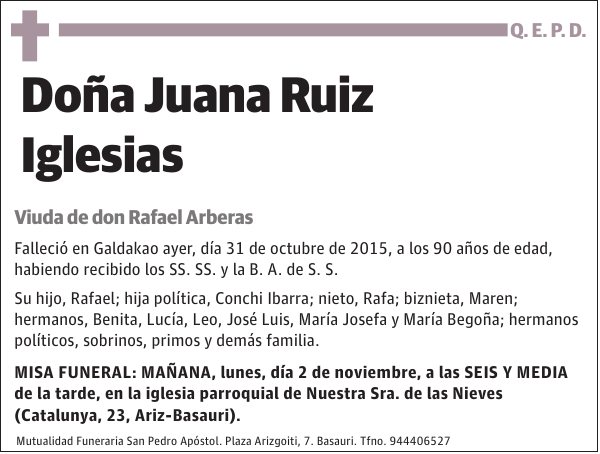Juana Ruiz Iglesias