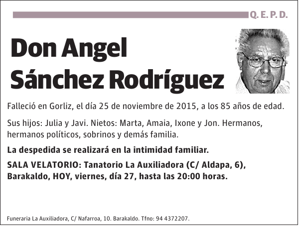 Angel Sánchez Rodríguez