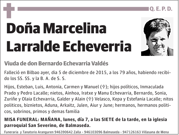 Marcelina Larralde Echeverria