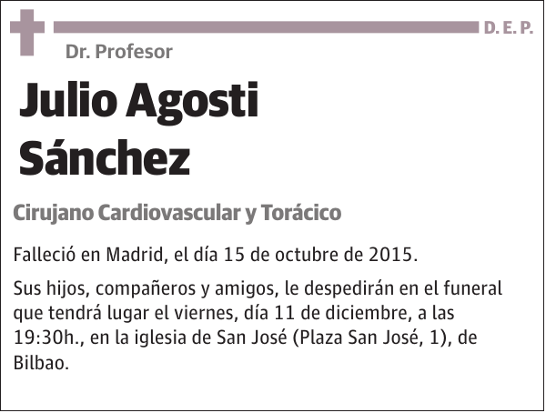 Julio Agosti Sánchez