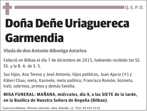 Deñe Uriaguereca Garmendia