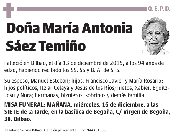 María Antonia Sáez Temiño