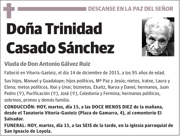 Trinidad Casado Sánchez