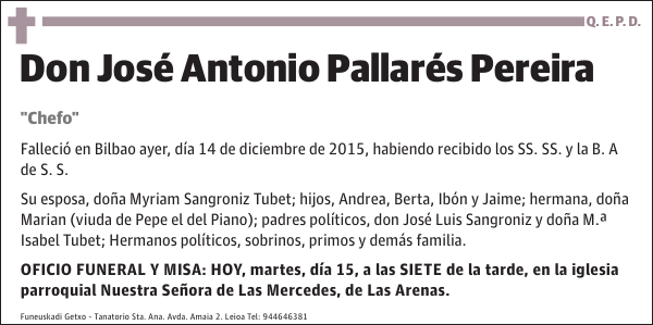 José Antonio Pallarés Pereira